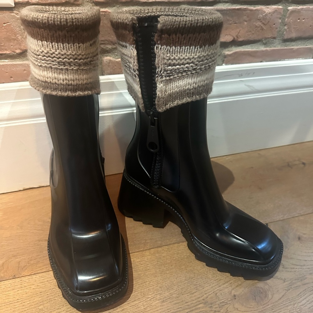 Chloe Black Ankle Boots - worn once